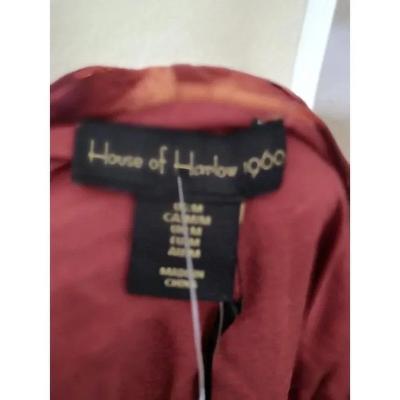 House of Harlow 1960 boho ruffle tiered long sleeve dress size medium - Picture 8 of 11